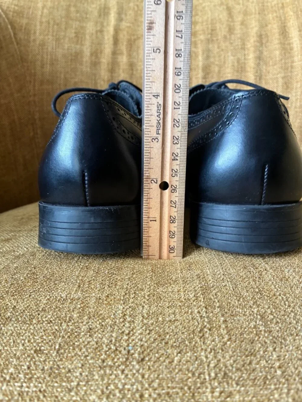 Cole Haan Men’s Black Leather Wingtip Oxford C13146‎ Lace-Up Dress Shoes 11 M